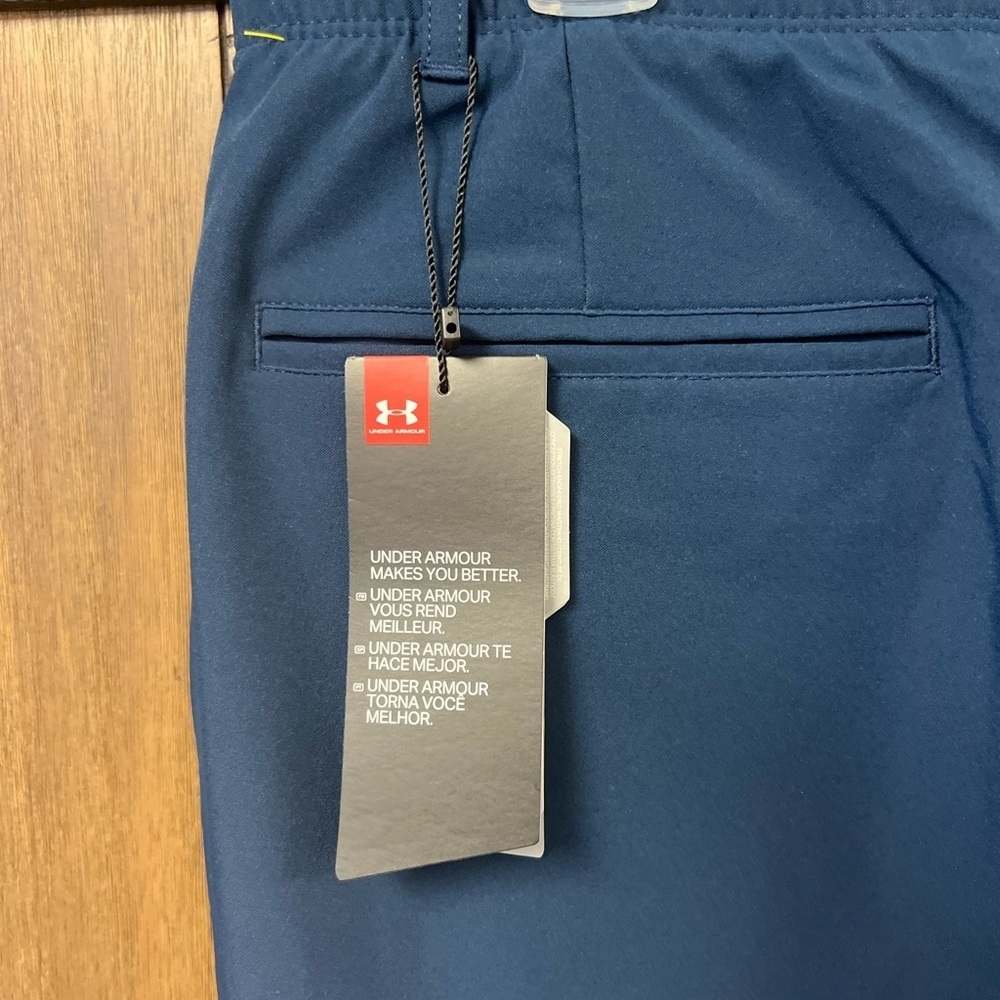 Under Armour Links High Rise Pull On Stretch Golf Pants Navy Size 10 NWT - Picture 4 of 8